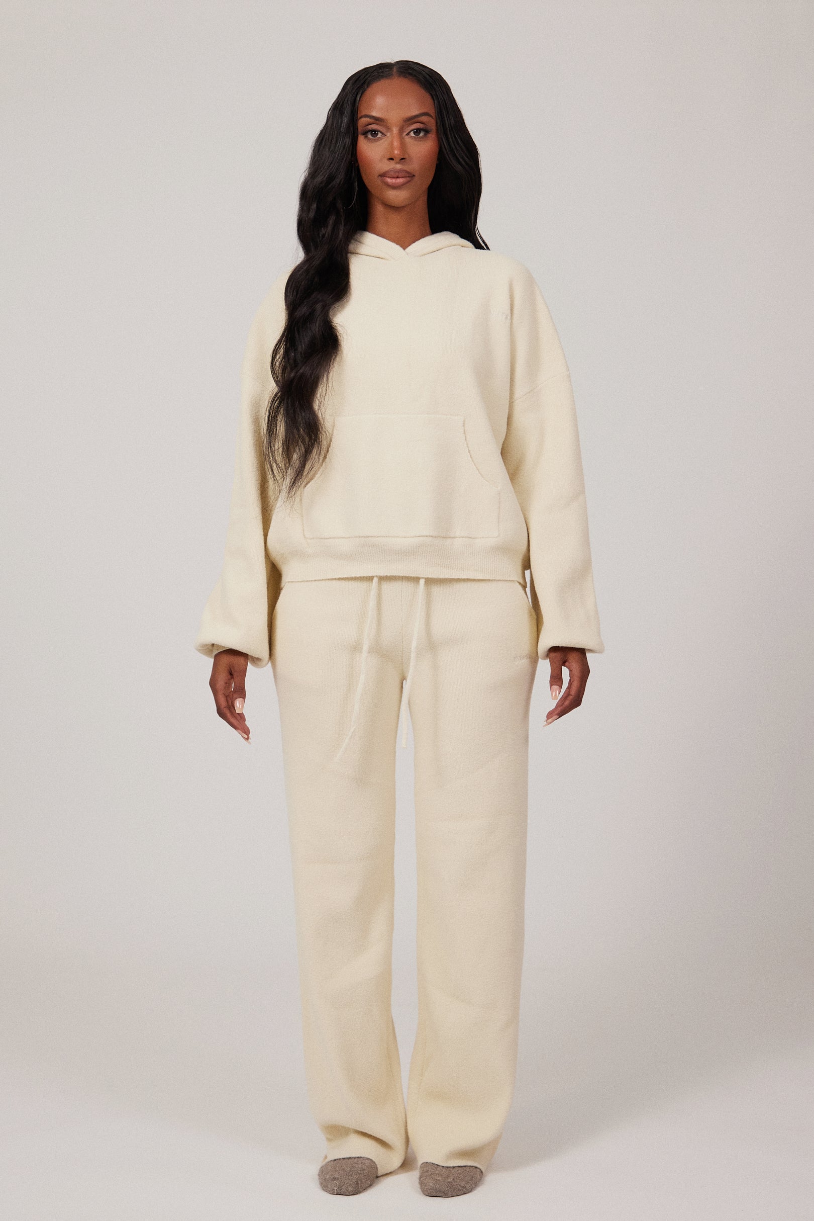 The Mars Soft Knit Hoodie in Cream – marsthelabel