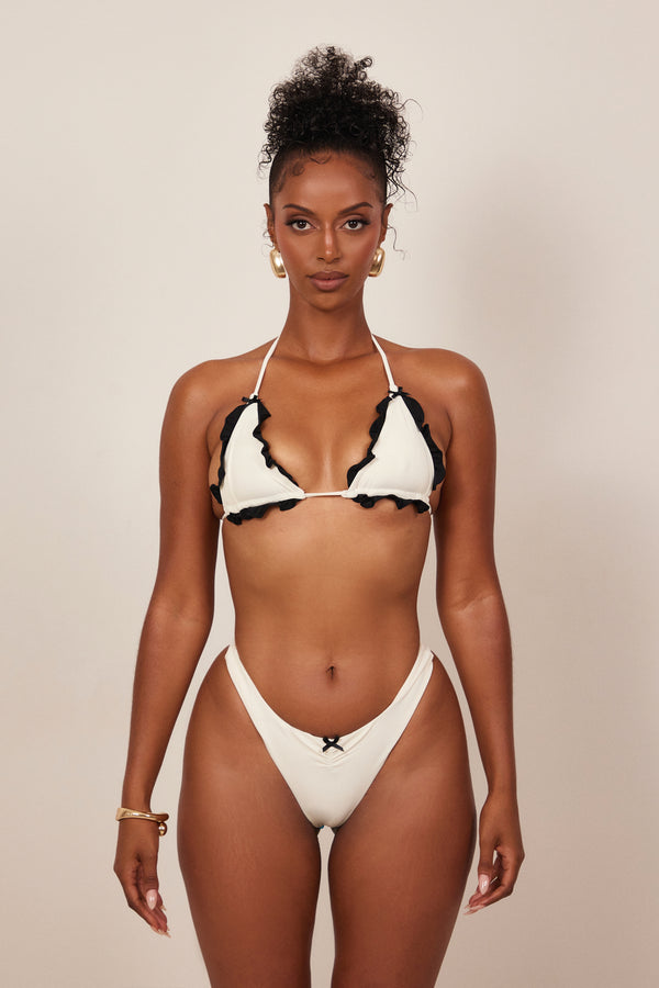 The Dixie Bikini in cream