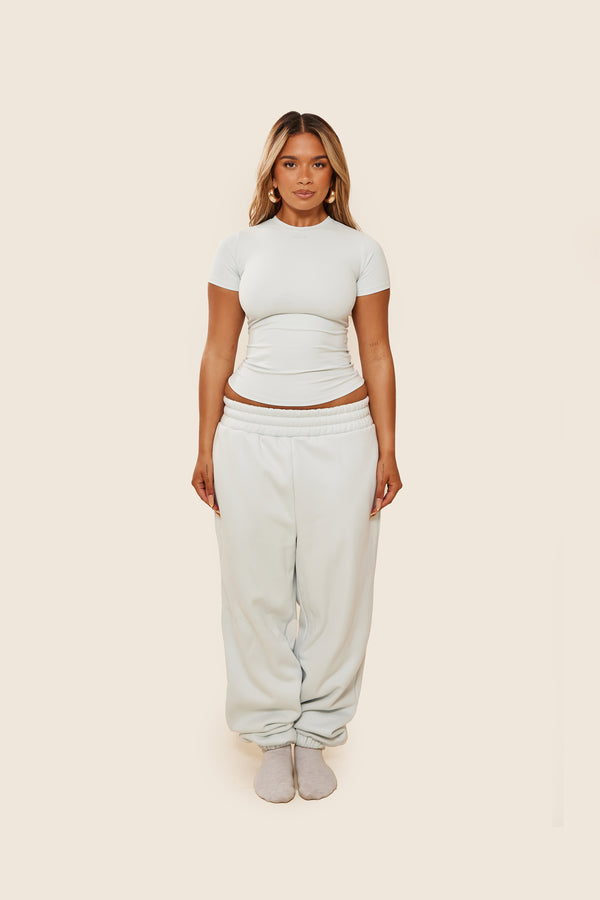 The Sculpt Short Sleeve Tee in Baby Blue