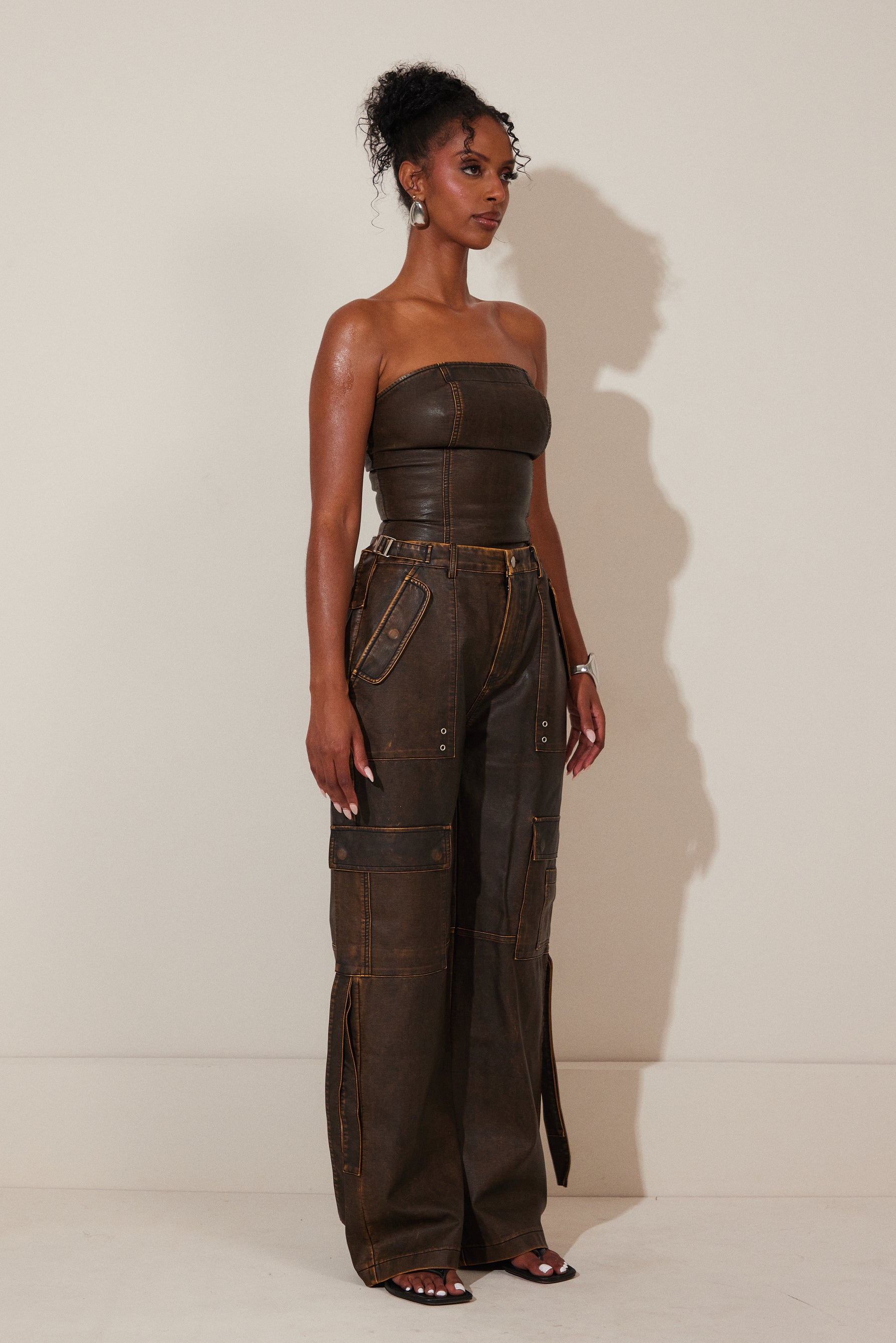 The Zeda Cargos in Brown Wash – marsthelabel