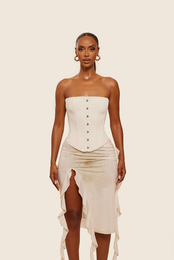 The Kaytee Corset in Off White