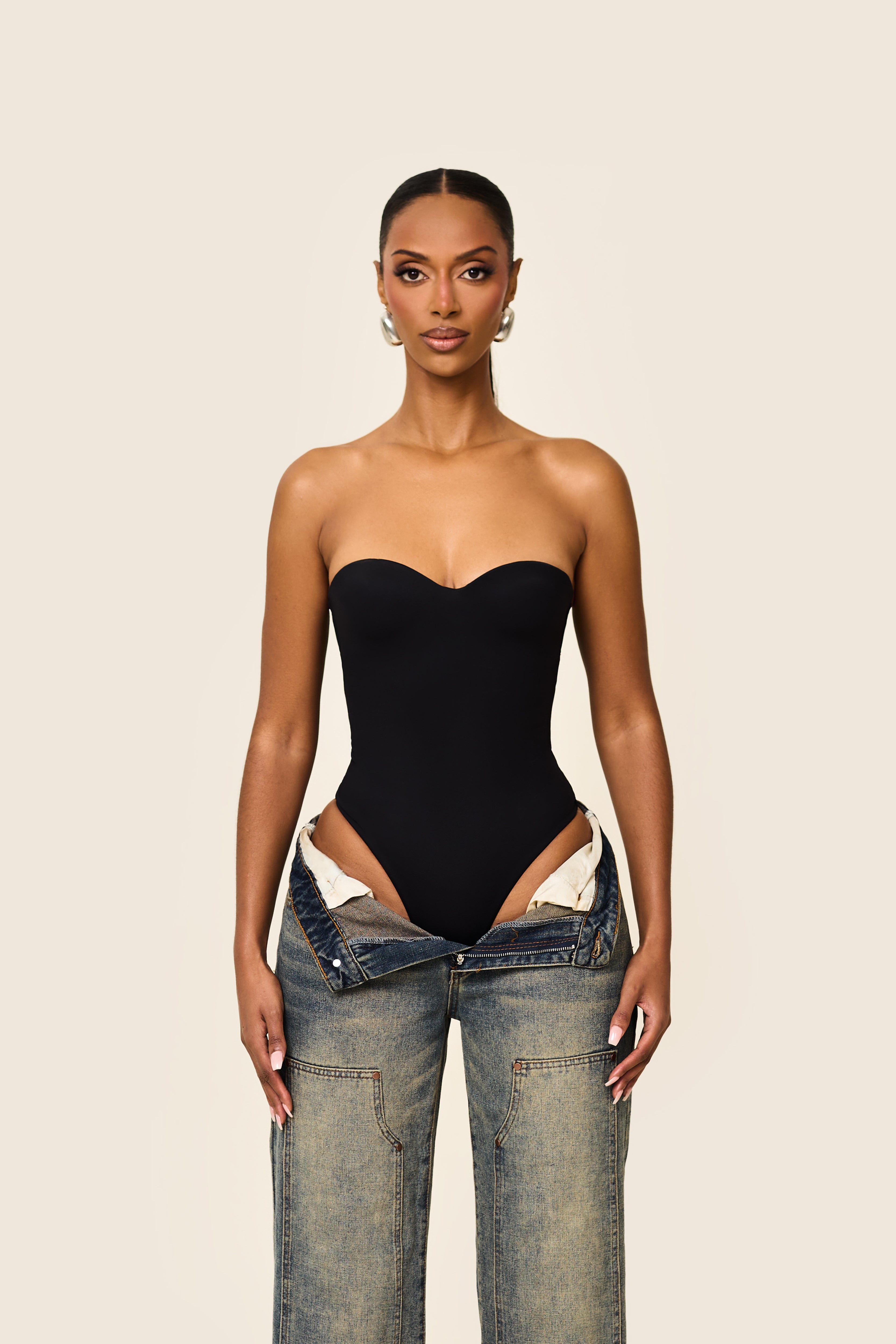 ★SCULPTOR★ Braided Bodysuit Black SC25S248BK Braided Bodysuit Black – Sculptor