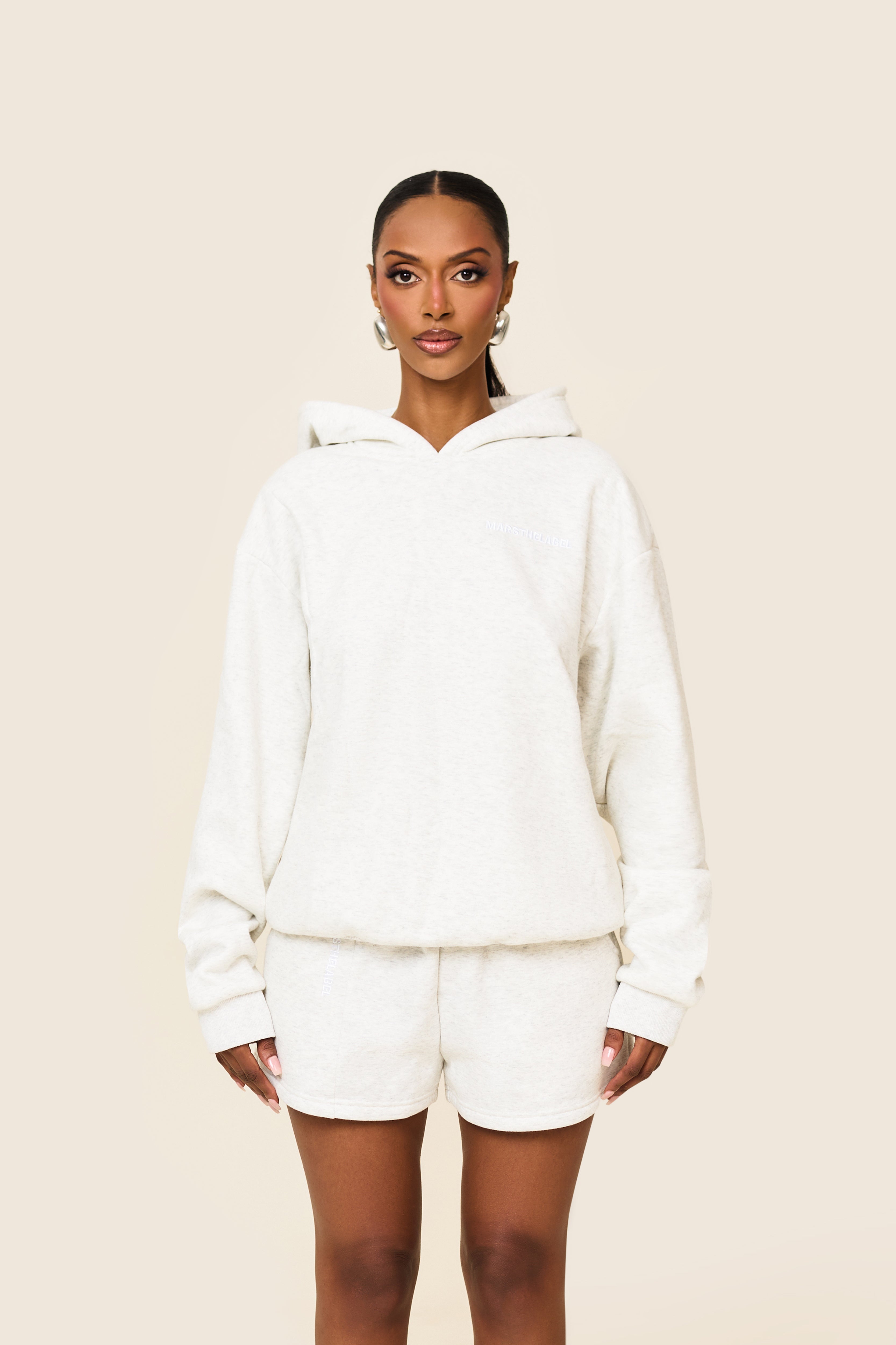 The Essentials Hoodie in Marl Grey – marsthelabel