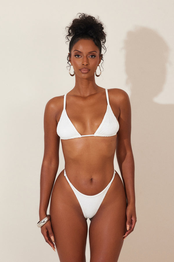 The Zhuri Bikini in White