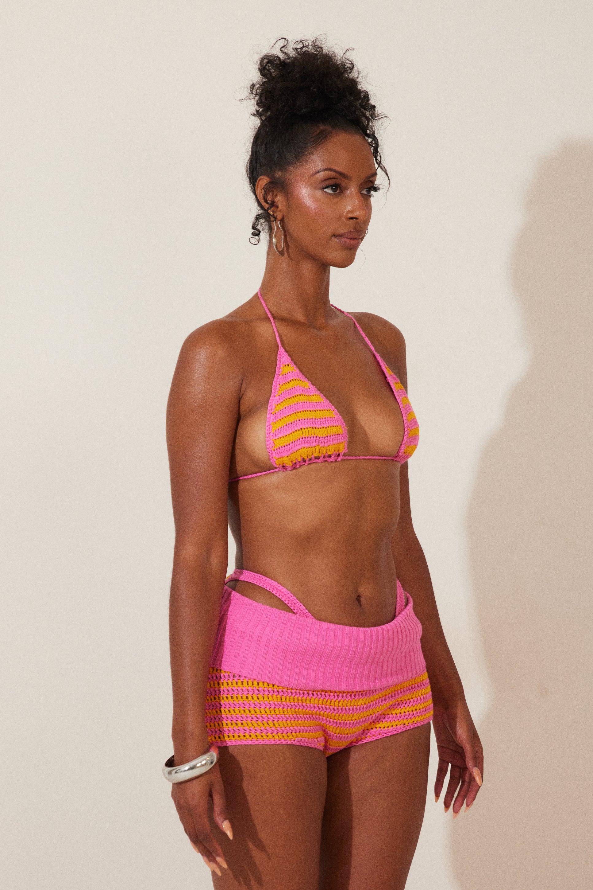 The Guerda Shorts in Pink and Orange – marsthelabel