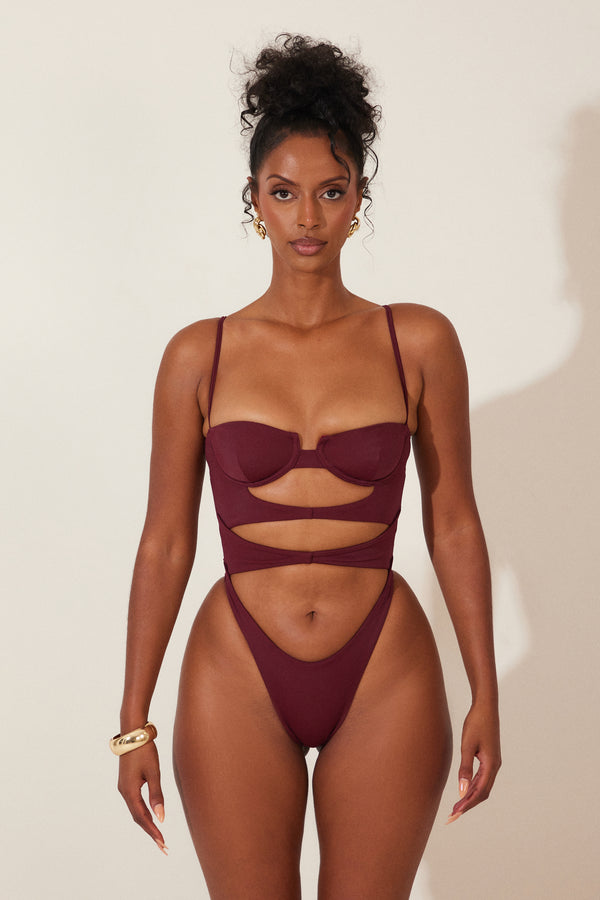 The Cut Out Cup Swim- Wine