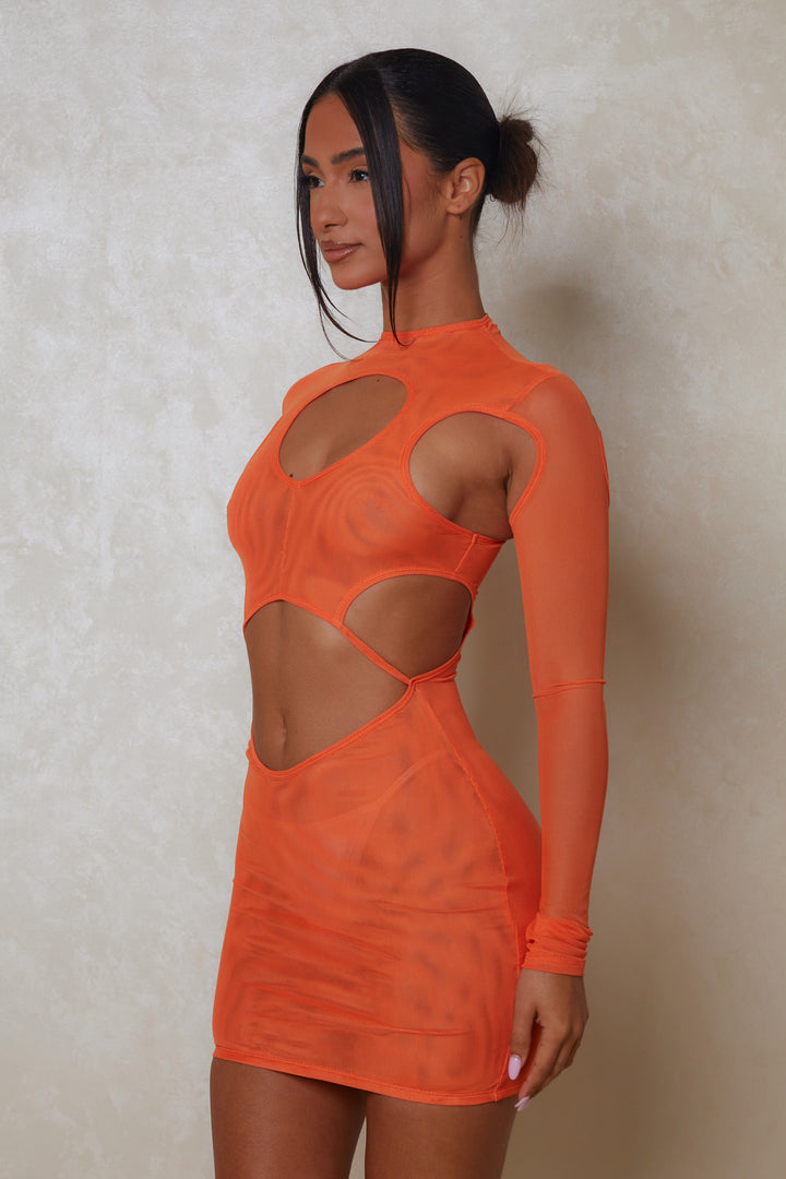 The Cut Out Mesh Mini in Orange marsthelabel The Cut Out Mesh Mini in Orange marsthelabel