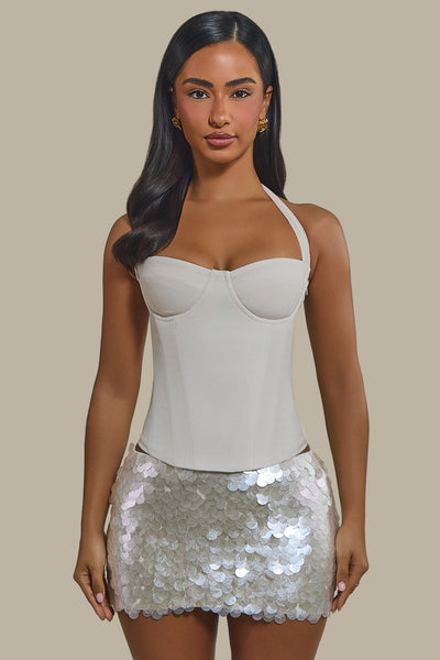 The Zadie Corset Top in Off White Mars The Label | Express
