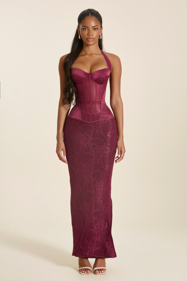 corset dresses wedding guest & Outfits – marsthelabel classy wedding guest dress Pink Satin Lace A-line Royal Blue/Gold please choose your standard STYLE:A02233053