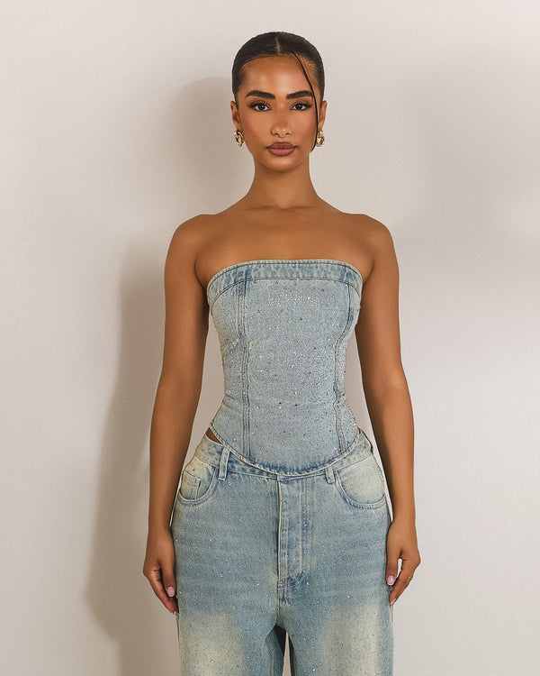The Kai Rhinestone Corset