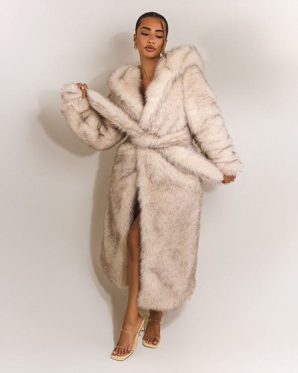 The Maple Maxi Coat in Cream