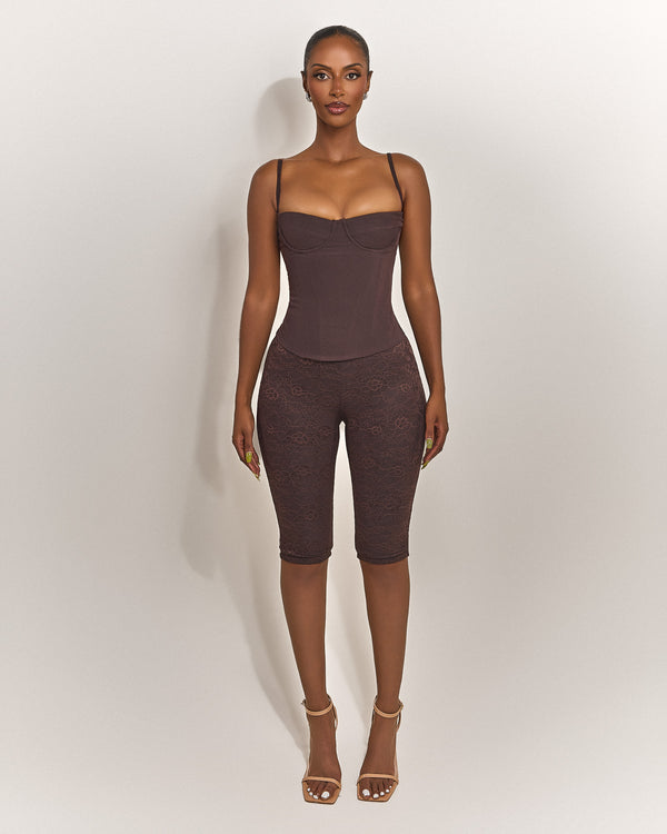 The Brielle Capri Bottoms in Brown