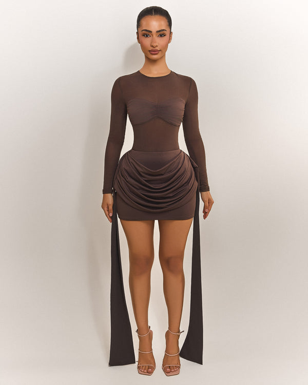 The Yara Skirt In Brown