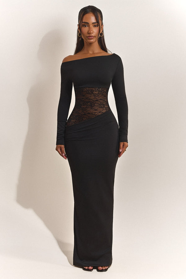 rose gold long mermaid dress Maurita V Plunge Neckline Mermaid Gown Rose Gold – Alamour The Label
