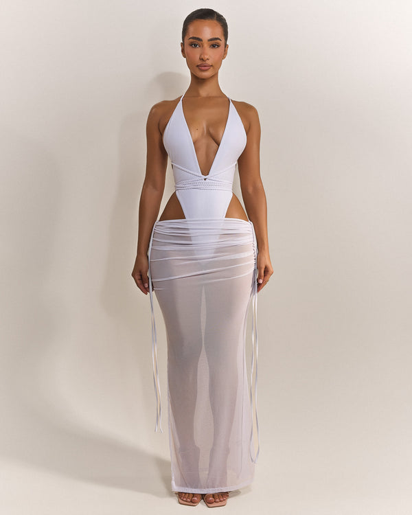 The Vela Maxi Coverup in White