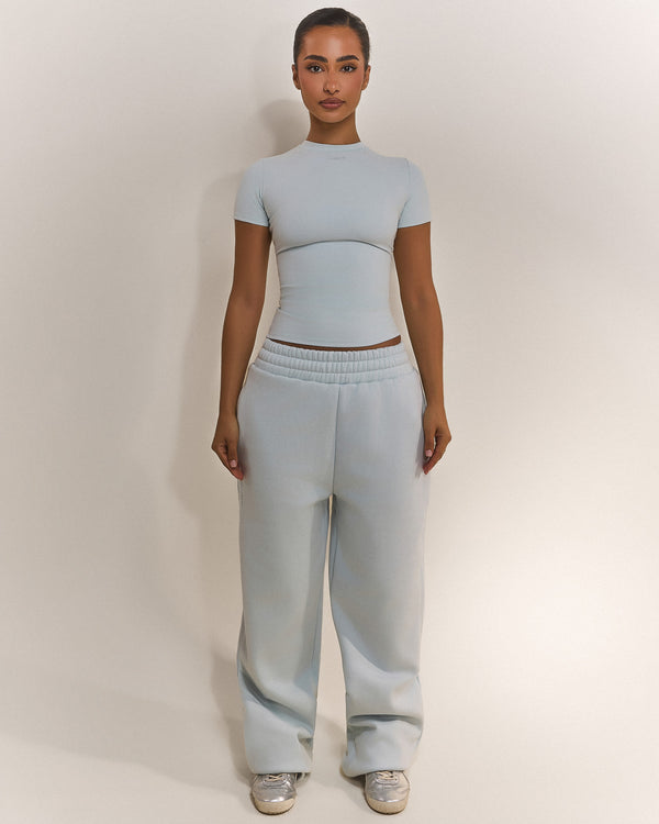 The Sculpt Short Sleeve Tee in Baby Blue