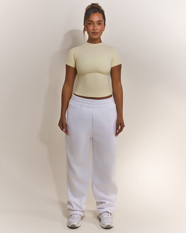 The Sculpt Short Sleeve Top in Yellow