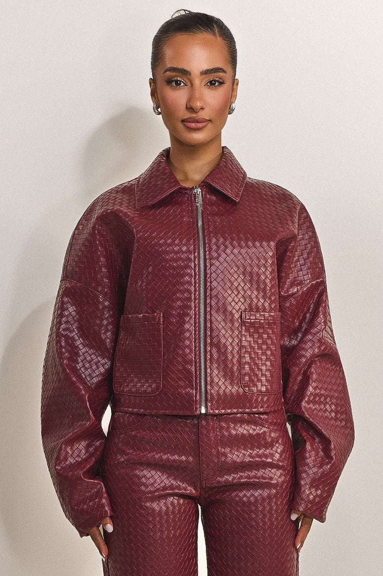 The Faye Jacket in Red – marsthelabel