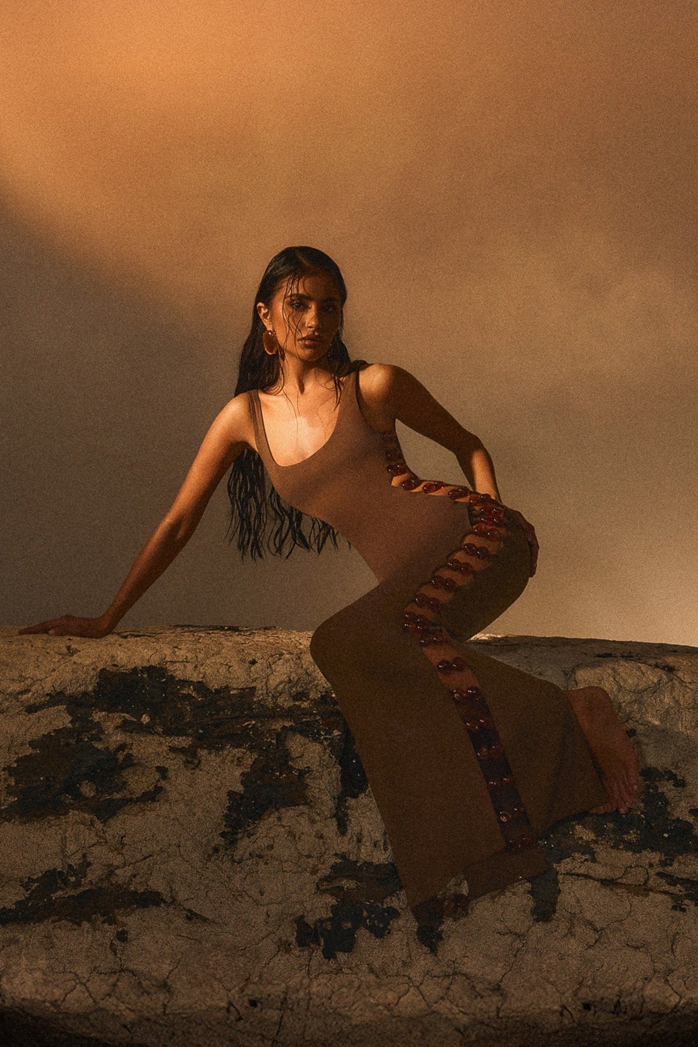 Mya Labels The Mya Maxi Dress in Brown – marsthelabel
