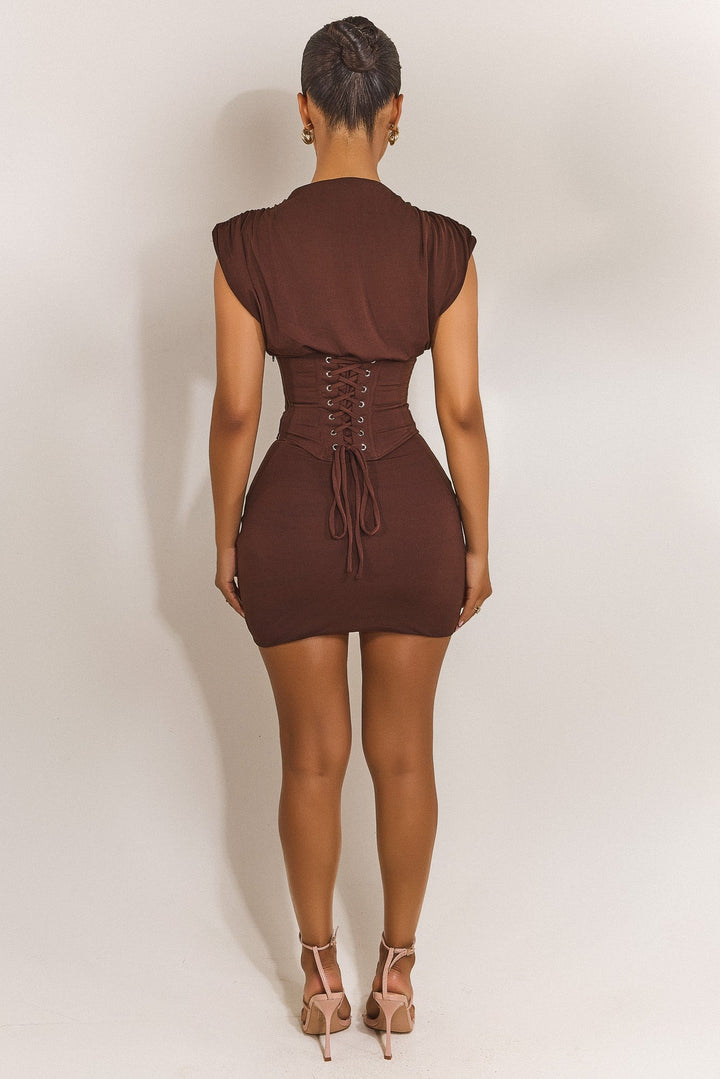 Sandra Mini in Brown marsthelabel Sandra Mini in Brown marsthelabel
