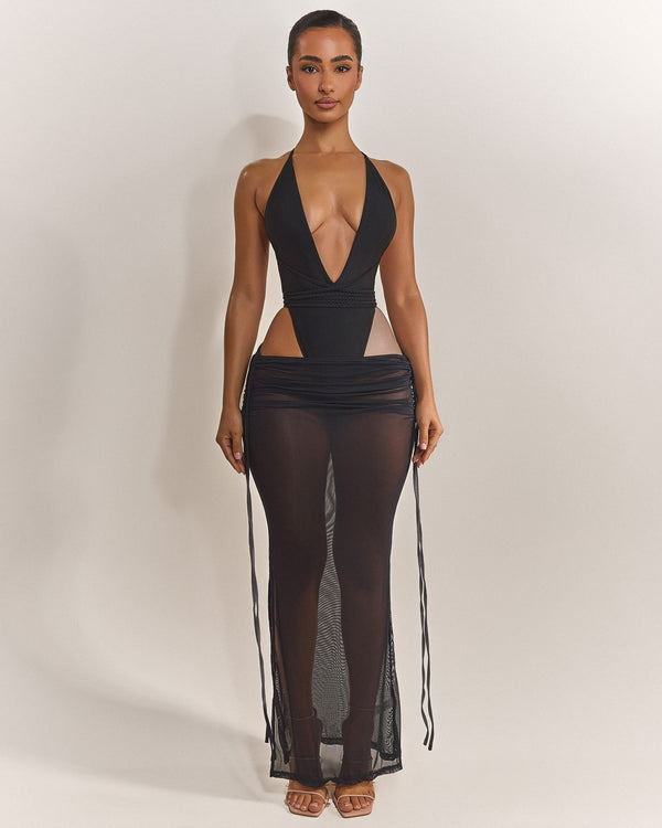 The Vela Maxi Coverup in Black