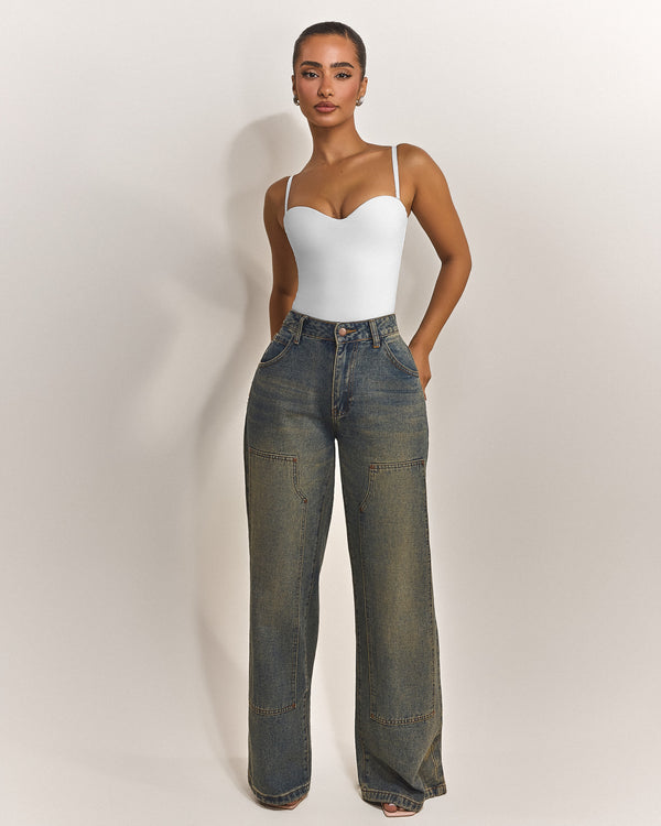 The Sculpt Bodysuit in White