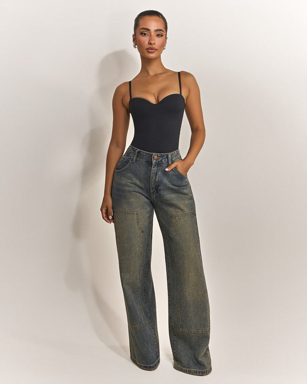 The Sculpt Bodysuit in Black