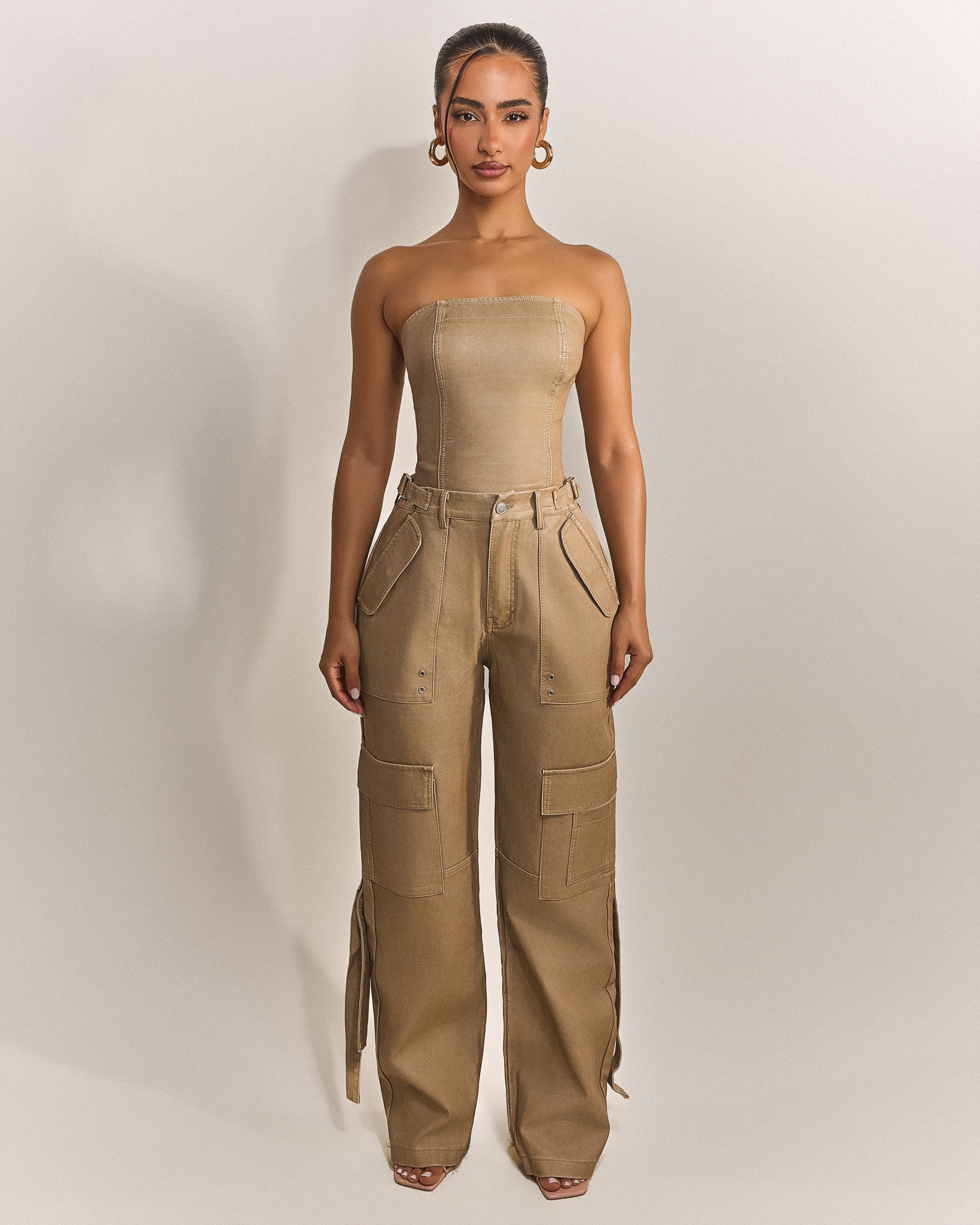 kanaCLANE♡SHEER DRAPE BODYSUITS beige The Zeda Corset in Light Brown Wash – marsthelabel