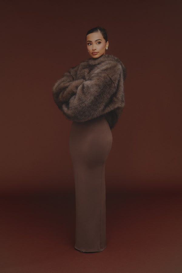 The Blair Hoodie in Brown