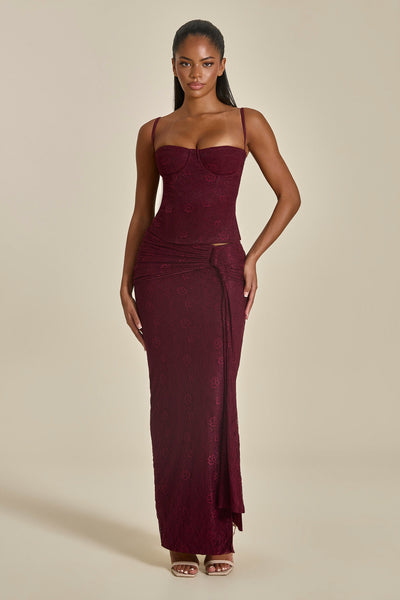 The Lexi Lace Corset Top in Plum – marsthelabel