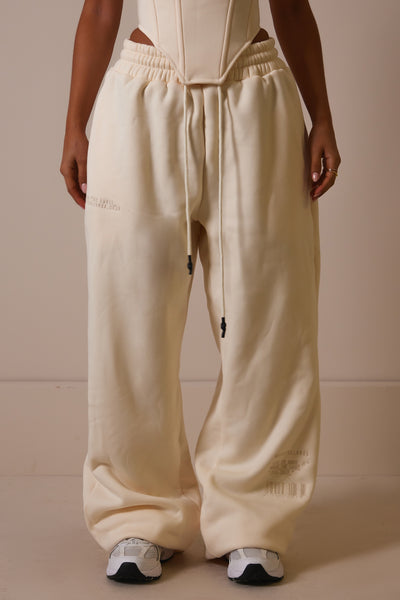 PUMA Wide Leg Sweatpants in Brown