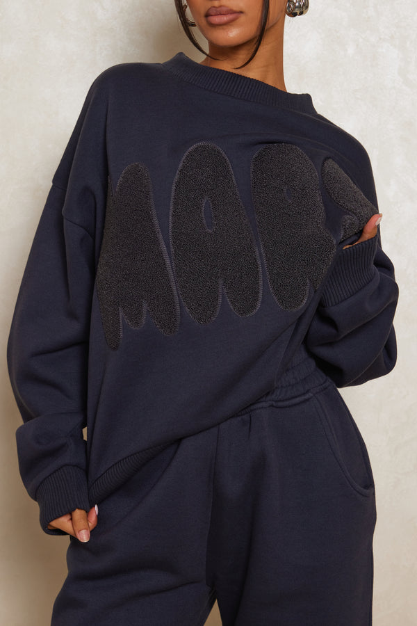 Mars Bubble Sweatshirt - Navy