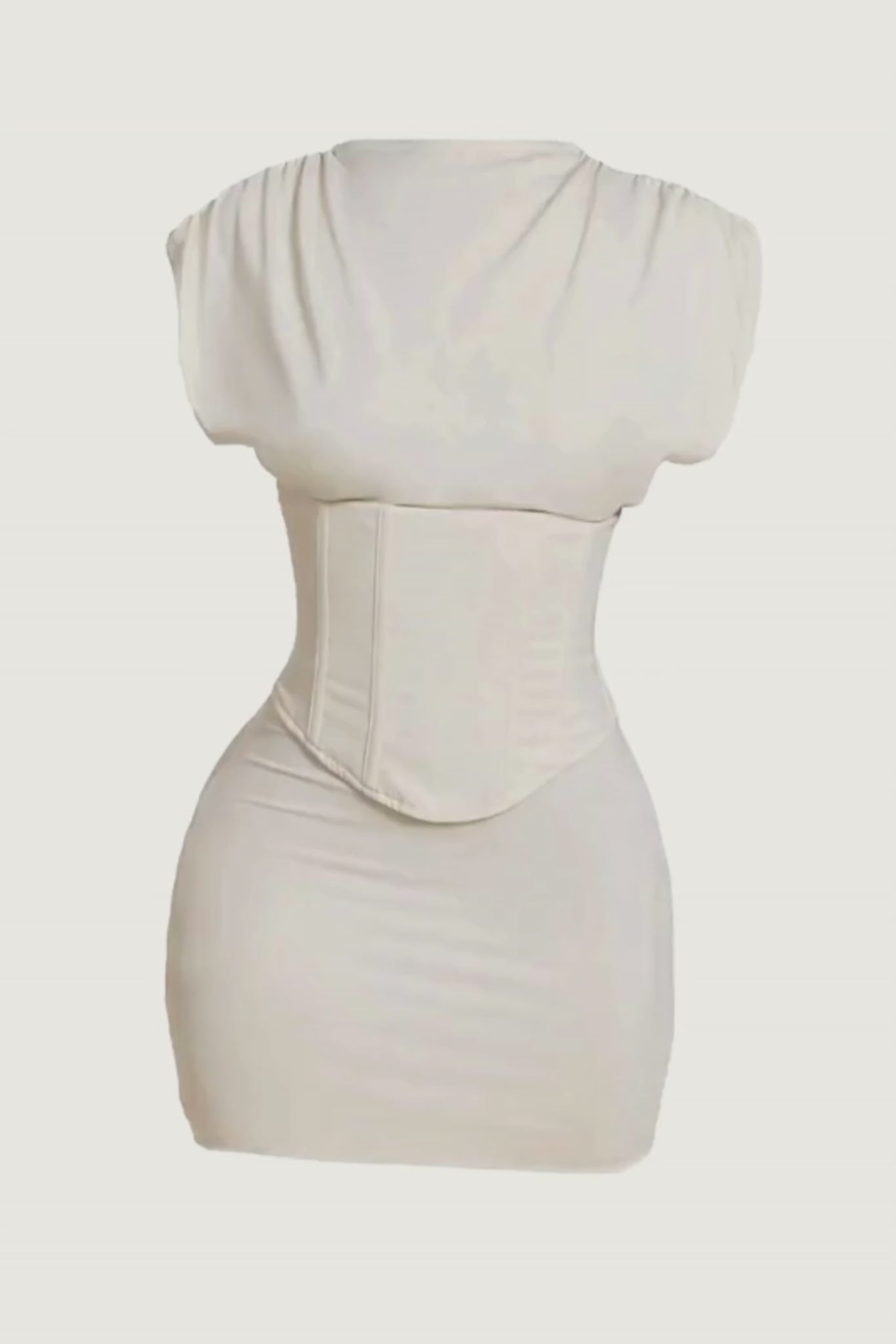 The Sandra Mini Dress in White | White Mini Dress | Pay in 3