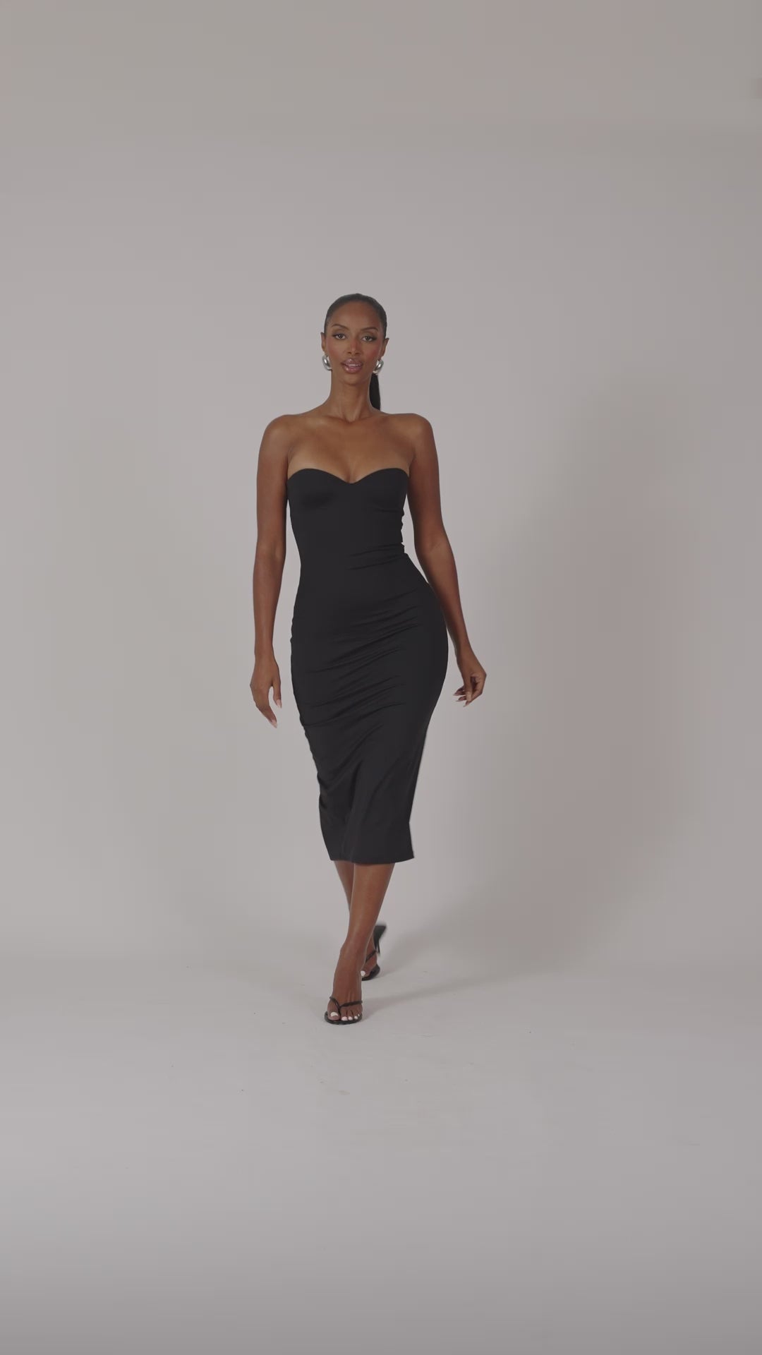 The Sculpt Midaxi in Black – marsthelabel