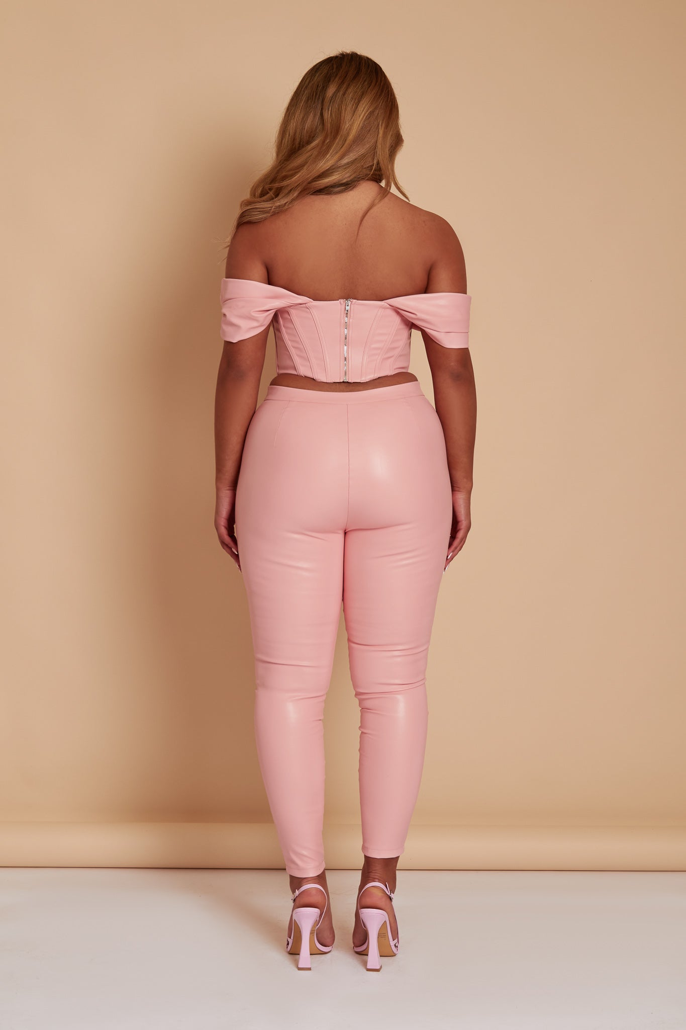 Pink Leather Pants - Stack Me – luxebeautyxboutique