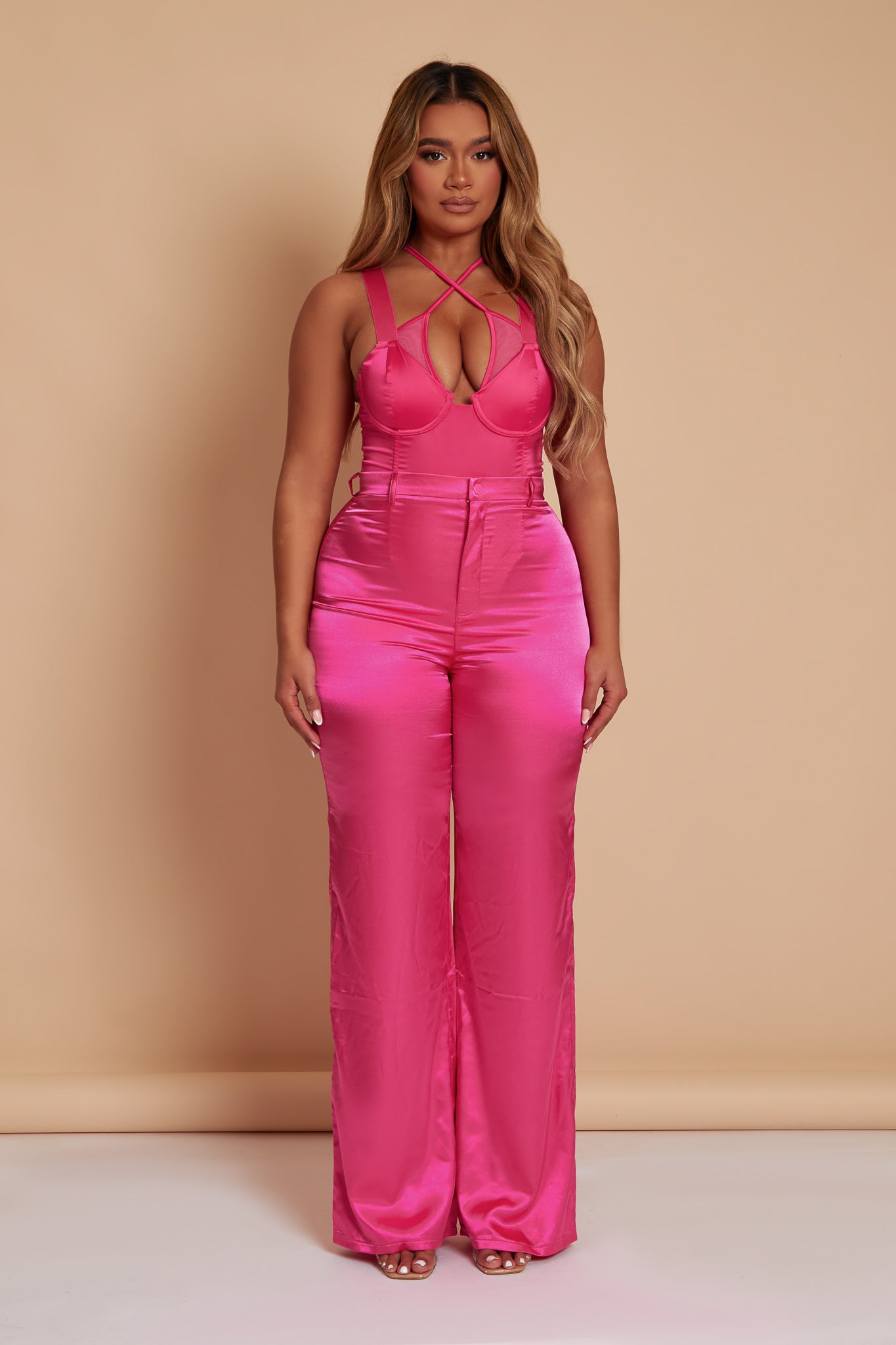 Pink Satin Trousers – marsthelabel