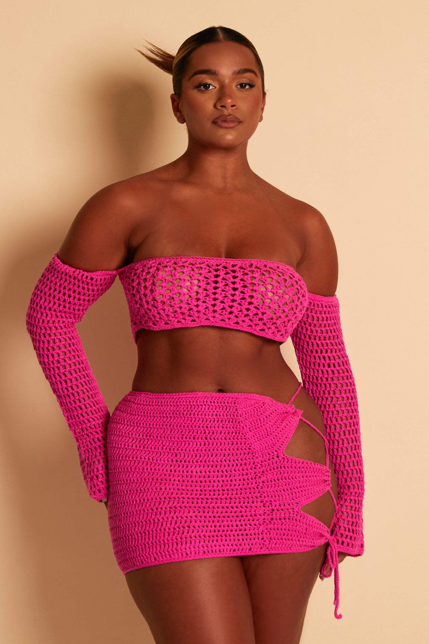 The Crochet Set in Pink – marsthelabel