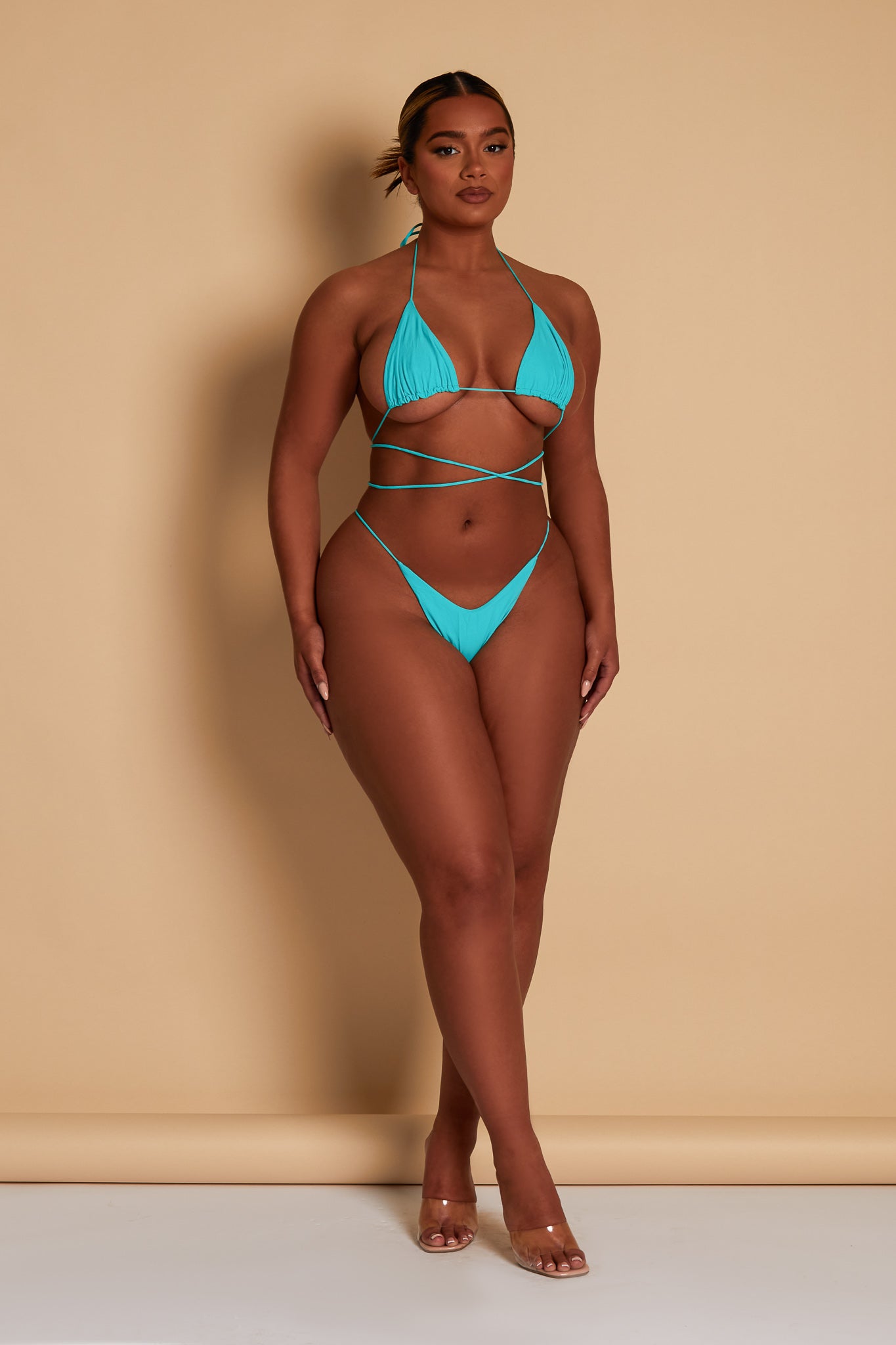 The Teeny Bikini headband Aqua blue marsthelabel